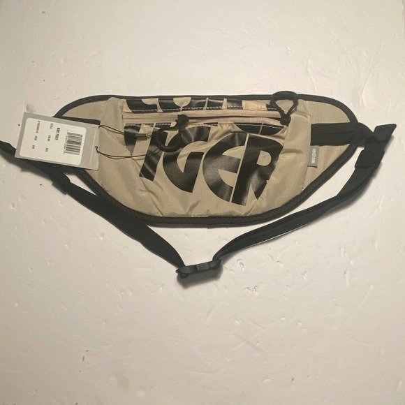 ASICS Bag Asics Waist Pouch Fanny Pack Beige Strap - Picture 4 of 6